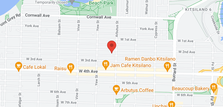 map of 503 2120 W 2ND AVENUE
